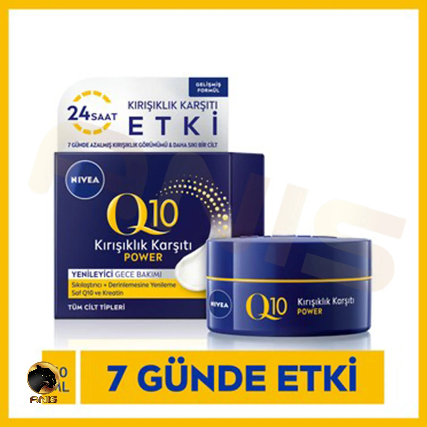 9857-3 کرم ضد چروک شب Q10 Ekstra Besleyici